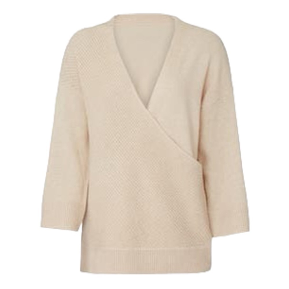 CHARLI Lanie tan sweater pullover V neck XS-small